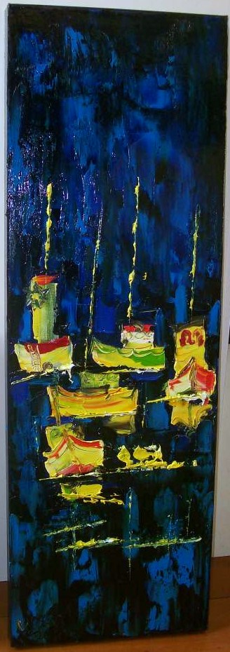 'Boats at Night' by Vincent Duncan