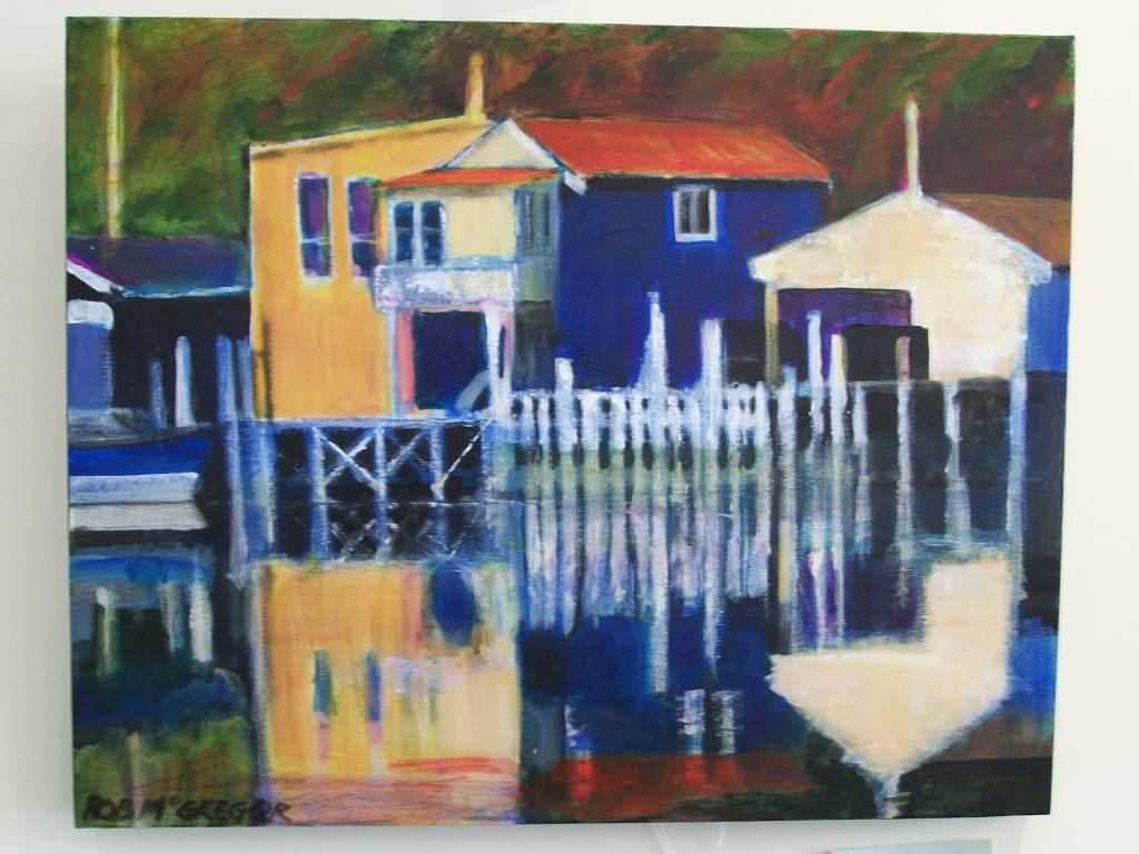 Mana Boatsheds by Rob McGregor