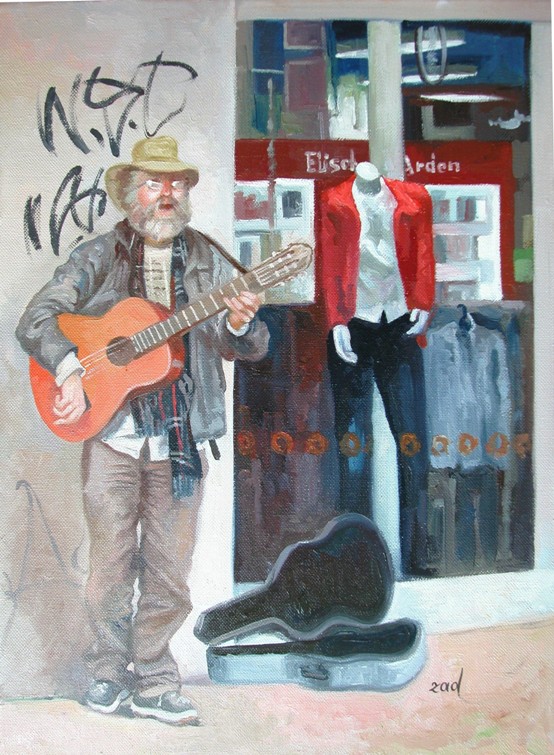 Cuba St Busker by Zad Jabbour