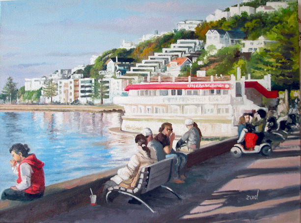 Oriental Bay in Winter by Zad Jabbour