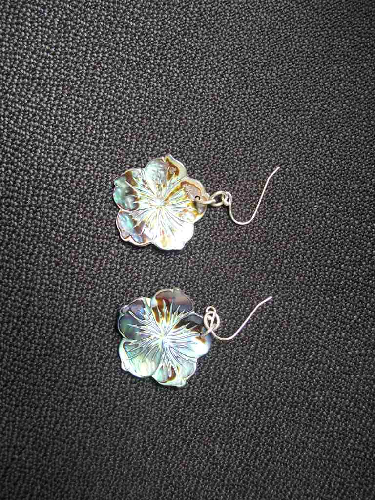 Flower Paua Earrings