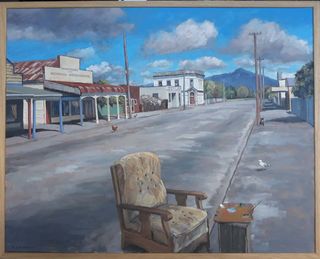 'Main Road Mangaweka' by Bill MacCormick (SOLD)