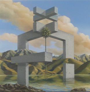 'Cross the lake 2' by Bruce Luxford (SOLD)