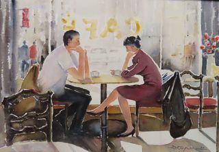 'Cafe Reflections'' by Dianne Taylor