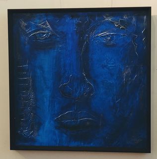 'Faces Series Blue' by Peter Augustin