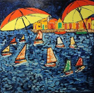 'Regatta on the Harbour' by Vincent Duncan