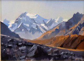 'Mt Chudleigh from Tasman Glacier' by Brian Badcock