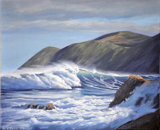 'Small Owhiro Bay' by Sam Earp (SOLD)