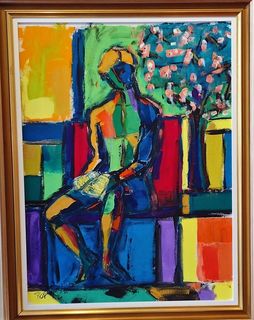 'Reading Under the Cherry Tree' by Peter Augustin