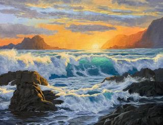 South Coast at Dusk by Sam Earp  (SOLD)