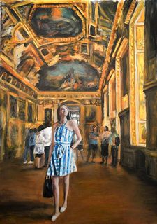 'At the Louvre' by Escha van den Bogerd