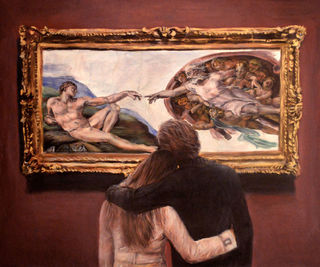 'Watching the Creation of Adam' by Escha van den Bogerd