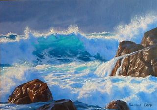 'Wave break South Coast' by Sam Earp (SOLD)