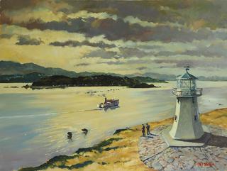 'Harbour Entrance from Pencarrow' by Phil Dickson