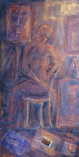 'Artist Thoughts' by Peter Augustin (sold)