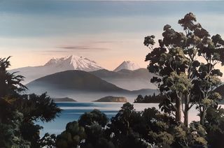'View from Lake Taupo' by Graham Moeller (SOLD)