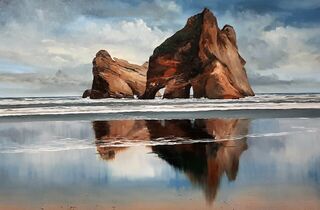 'Archway Islands Wharariki Beach' by Graham Moeller