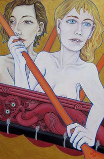 'Feathers and the Sea' by Heimler and Proc (SOLD)