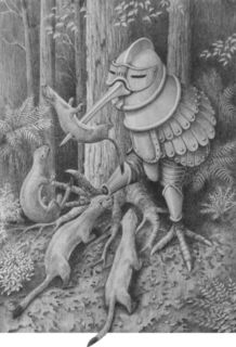 'Forest Warrior' (pencil) by Bruce Luxford