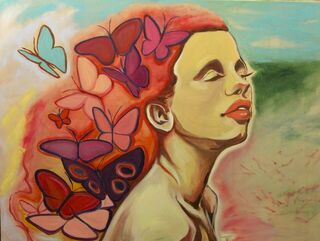 'Happiness is a Butterfly' by Tessi