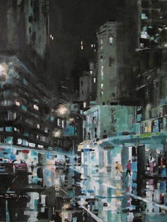 'Lambton Quay' by Dianne Taylor (SOLD)