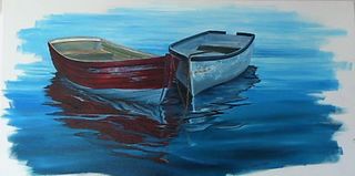 'Two Dinghys' by Graham Moeller