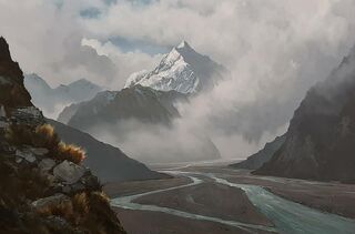 'Aoraki Mt Cook Storm Clouds' by Graham Moeller (SOLD)