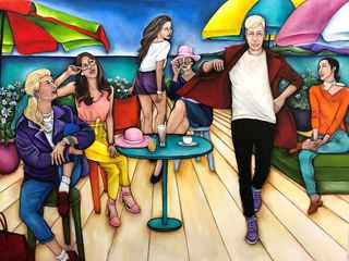 'Catch of the Day' by Lauryne Hart (SOLD - Commissioned)