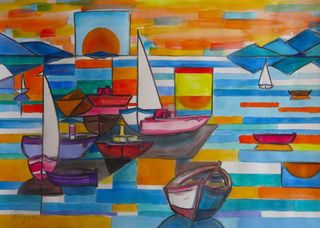 'Kapiti Boats 1' by Peter Augustin