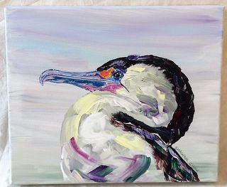 'Pied Shag' by Shawna Chow (SOLD)