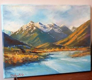 'Haast Pass' by Shirley Sutton (SOLD)