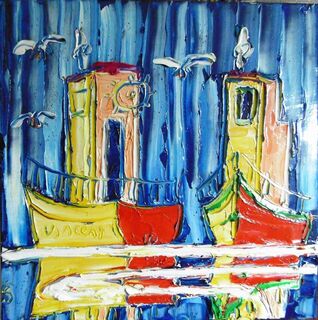 'Two Fishing Boats' by Vincent Duncan