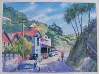 Holloway Road Aro Valley by Alfred Memelink (SOLD)