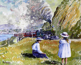 Summers Day above Thorndon by Phil Dickson