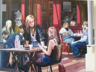 'Time to Leave - Plum Cafe' by Zad Jabbour