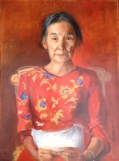 Tatyana Kulida oil portrait example 2