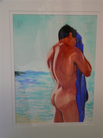 'Male Nude Back Study' by George Thompson (SOLD)
