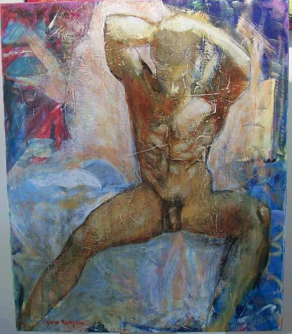 'Nude Study, Sitting on Edge of Bed' (SOLD)