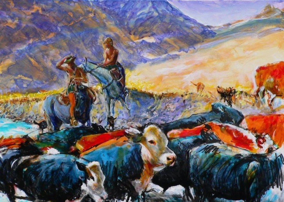 'Roundup' by George Thompson (SOLD)