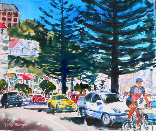'Oriental Bay' by George Thompson (SOLD)