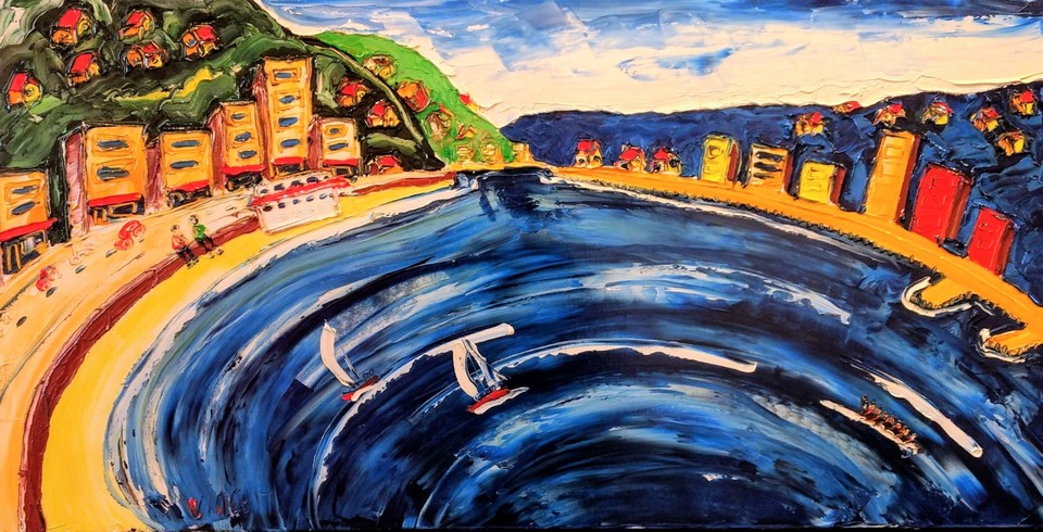 'Harbour Waka' by Vincent Duncan (SOLD)