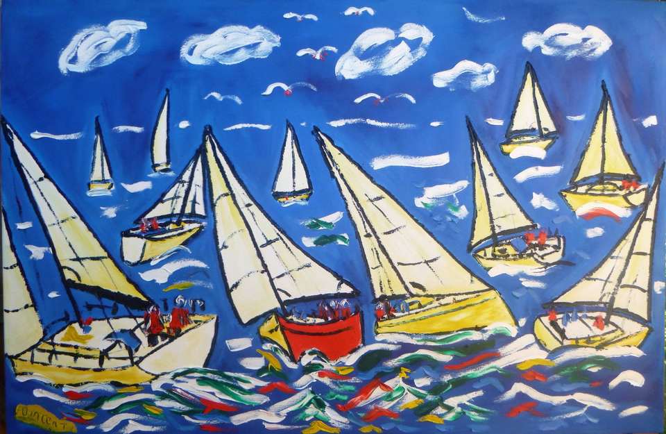 'Sailing Away 3' by Vincent Duncan (SOLD)