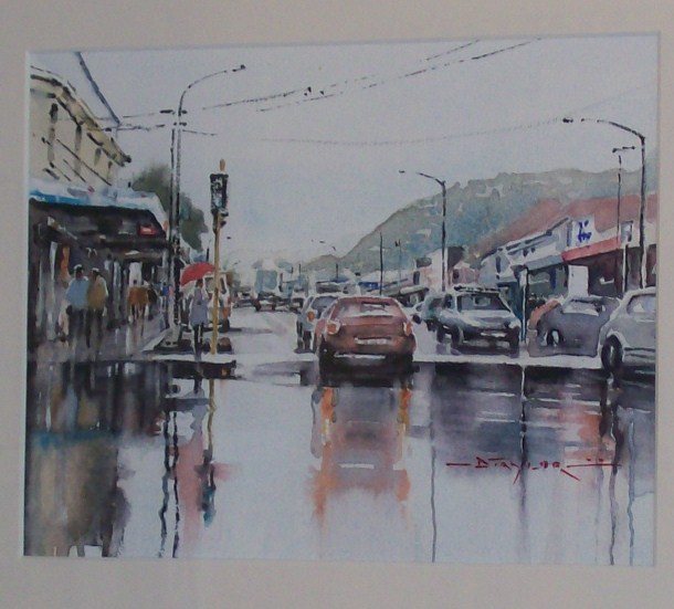 'Kilbirnie in the Rain' by Dianne Taylor (SOLD)