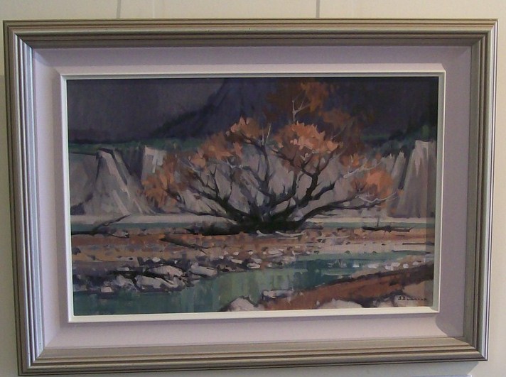 Awatere River Bed by Brian Badcock (SOLD)