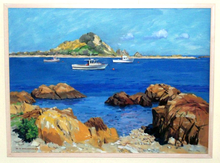 'Island Bay Boats' by Bill MacCormick (SOLD)
