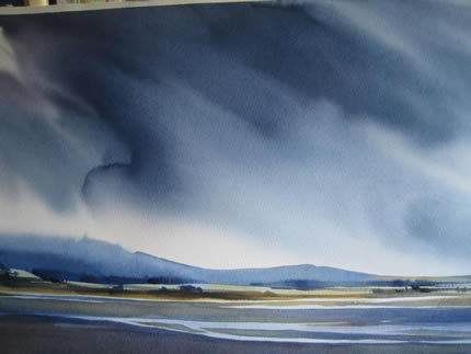 Across Waimakariri by Adrienne Pavelka (SOLD)