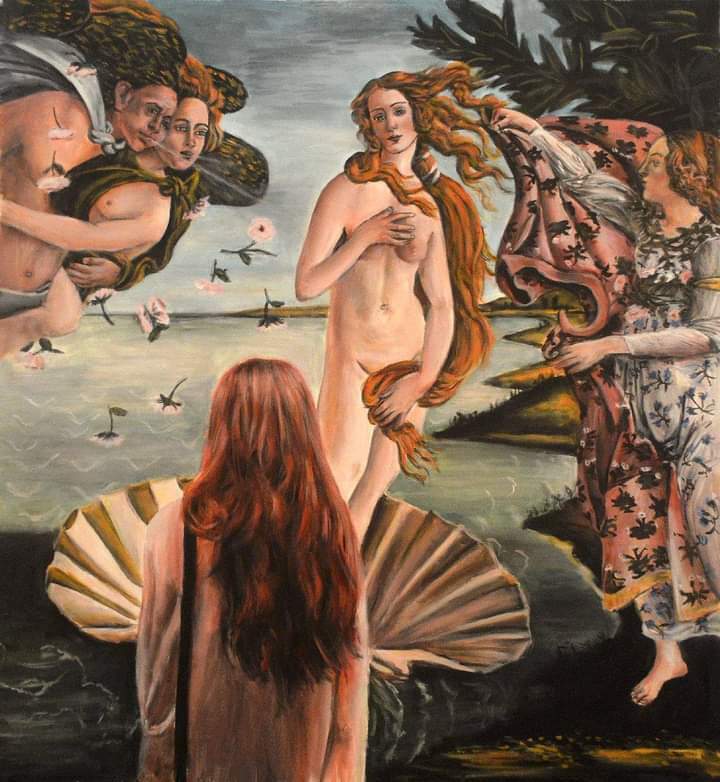 'Watching Botticelli Venus'