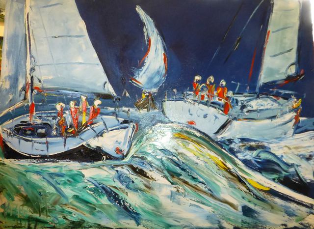 'Harbour Races' by Vincent Duncan (SOLD)