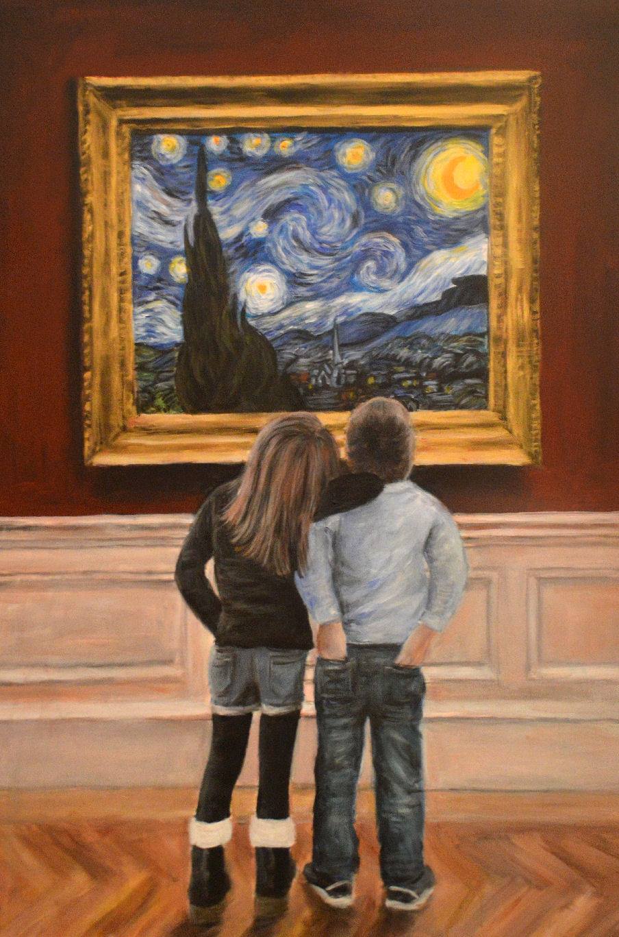 'Watching Starry Night' by Escha van den Bogerd