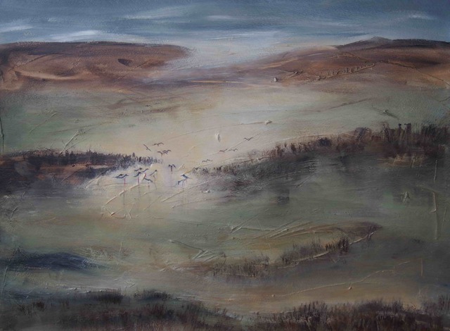 'A Higher Roost' by Liz Turnbull (SOLD)